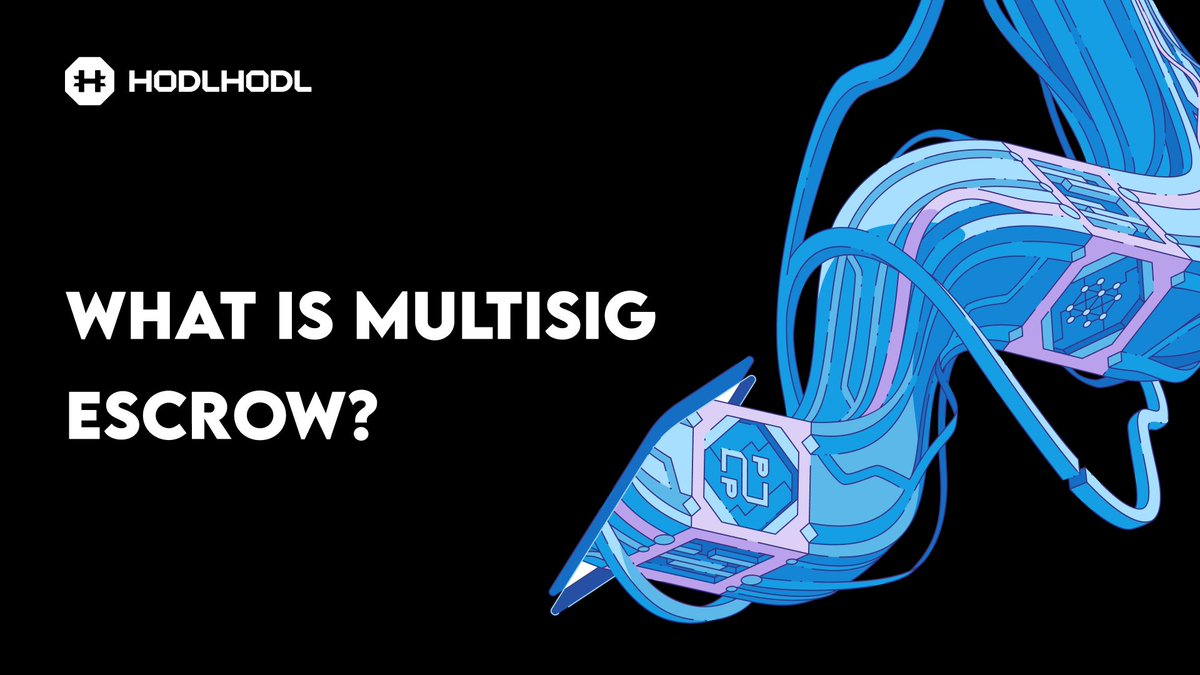 hodlhodl's tweet image. Thread 🧵: Multisig escrow on Hodl Hodl, what it is and why you should actually understand it?👇
#Bitcoin #SelfCustody #Privacy #P2P