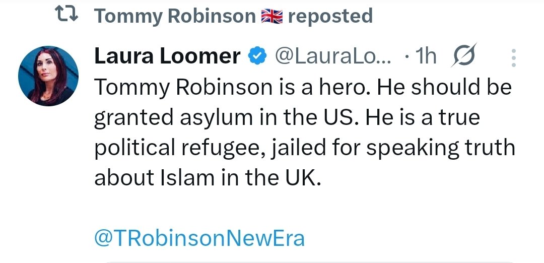 The worst people are calling Tommy Robinson a hero.

He’s a racist, a fraudster, and a thug.

He was never jailed for speaking about Islam.

He went to prison for mortgage fraud, assault occasioning actual bodily harm, contempt of court, and hooliganism and violence.