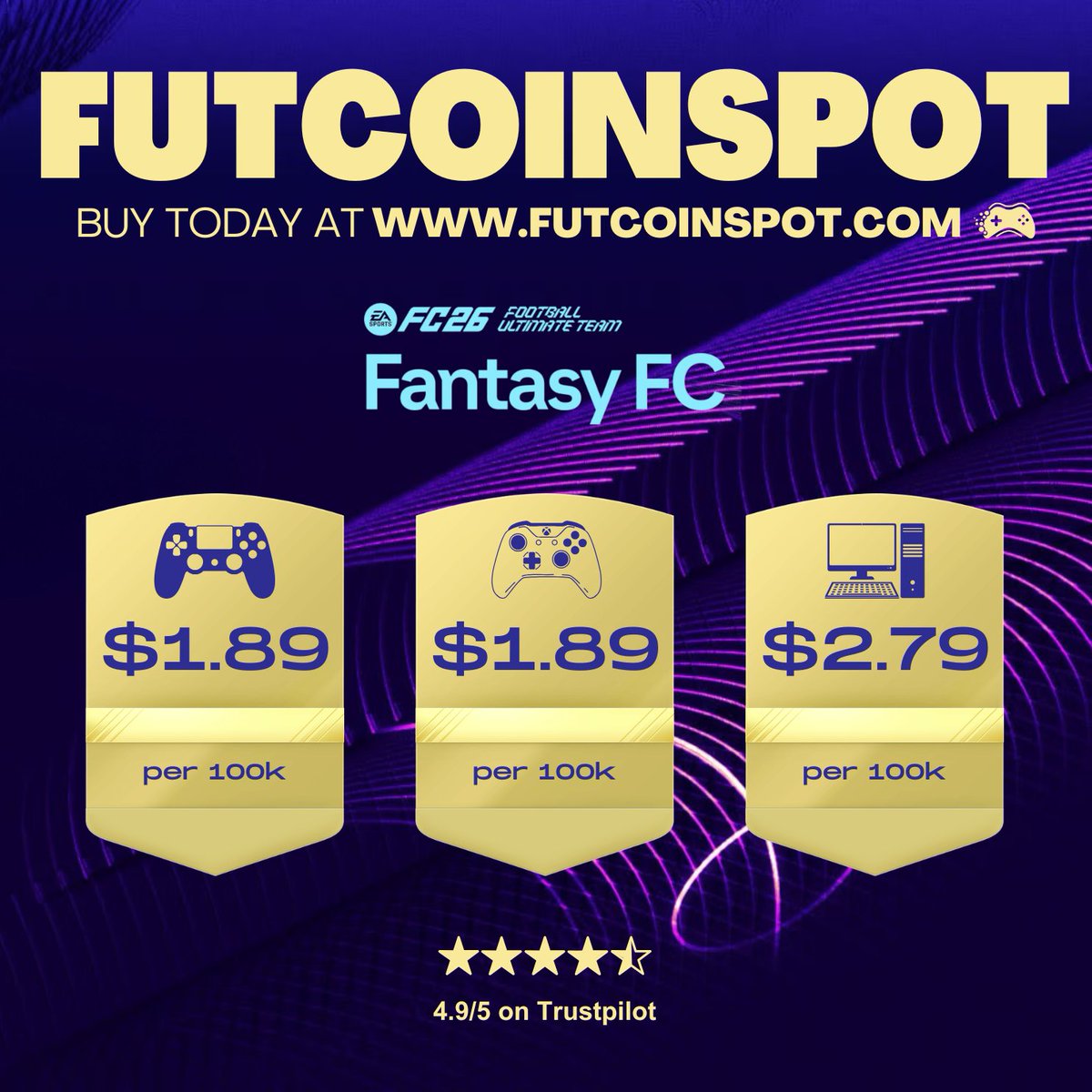 FutCoinSpot™️ - FUT Coins Buy & Sell tweet media
