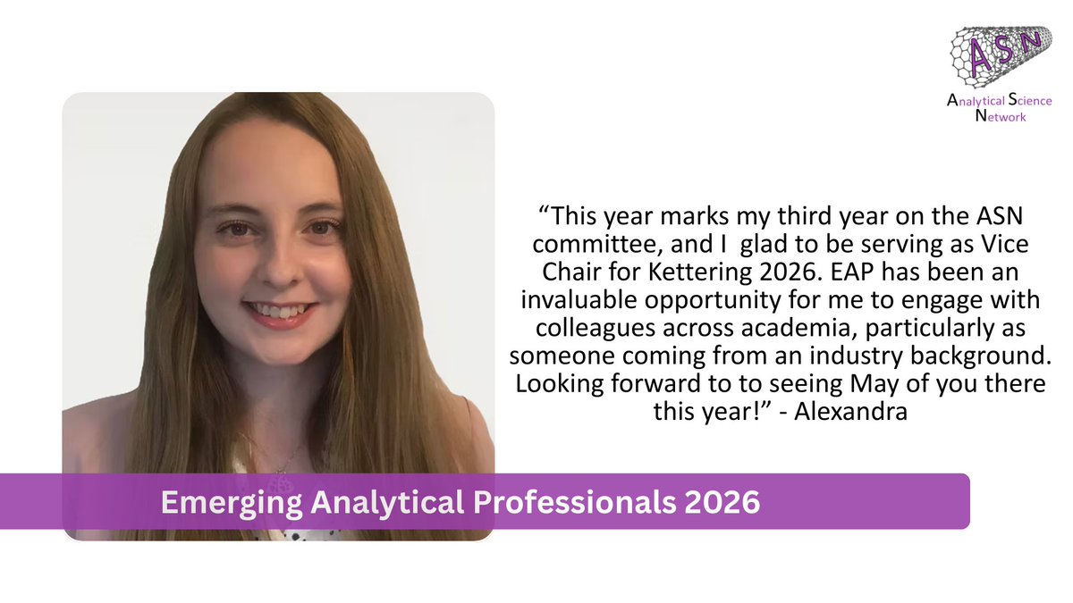 Analytical Science Network (ASN) tweet media