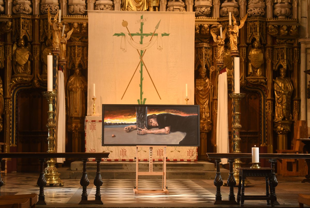 As featured in <a href="/thetimes/">The Times and The Sunday Times</a> last week, 'Magdalene at the Base of the Cross' by Chris Gollon now installed in <a href="/Southwarkcathed/">Southwark Cathedral</a> for Lent and Women's History Month. Documentary 'CHRIS GOLLON: Life in Paint' to be shown 6th March in Southwark cathedral, tickets: cathedral.southwark.anglican.org/whats-on/chris…