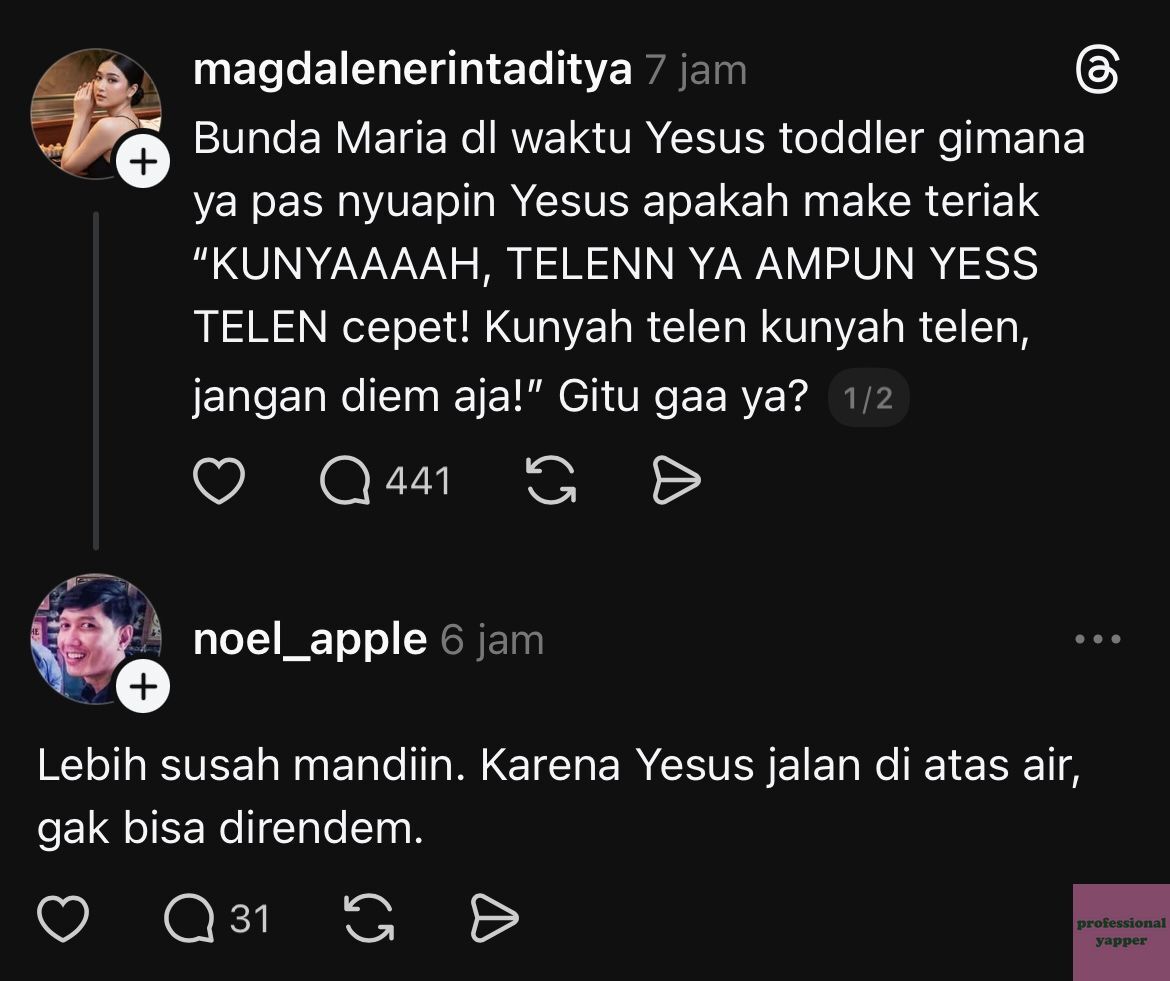 yap! ini di apk sebelah orng kristen jokesnya dipinggir banget 😭😭