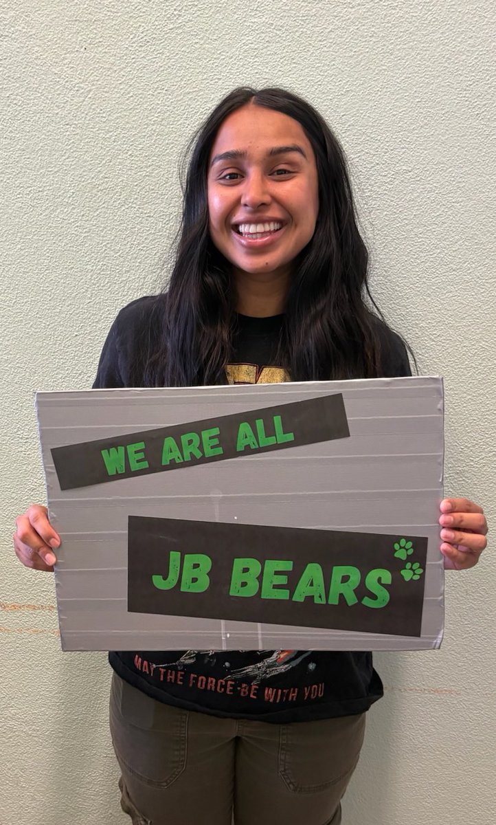 It’s THIS IS US THURSDAY! Meet Ms. Carillo, our 6th grade counselor! Say hi when you see her on campus! #ThisIsUsThursday #WeAreAllJBBears