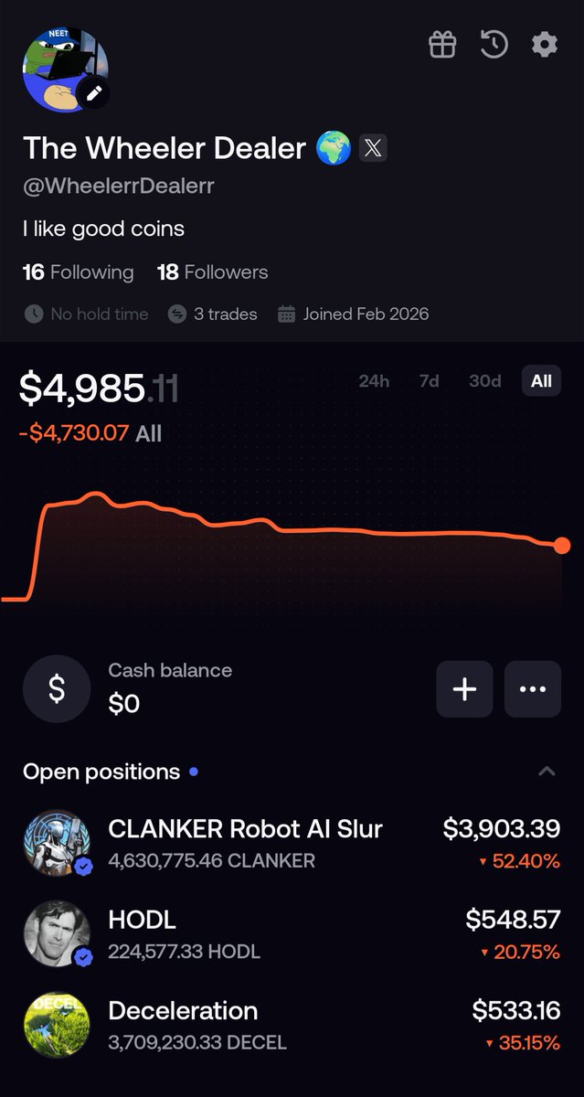 The Wheeler Dealer 🌍 tweet media