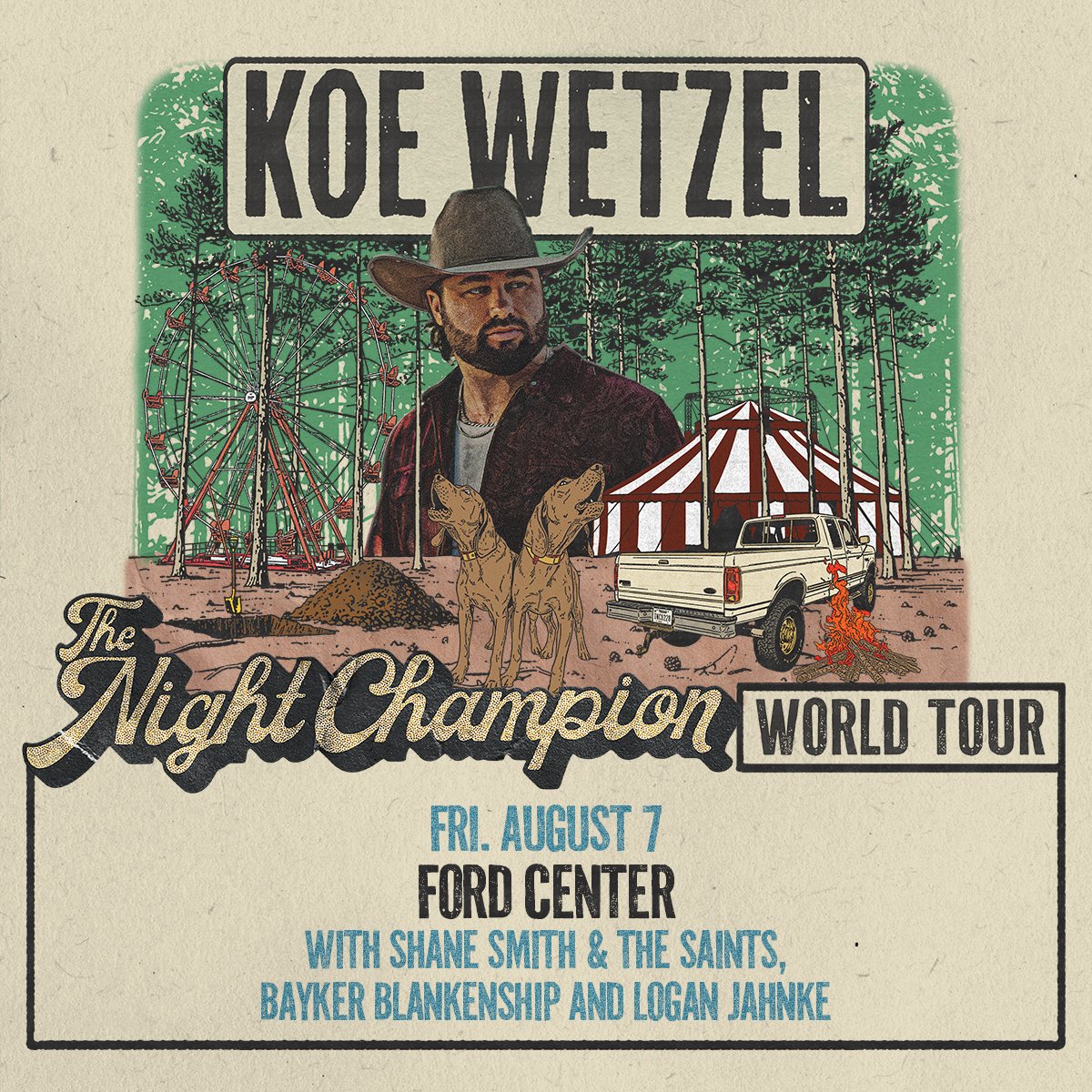 TheFordCenter's tweet photo. 📷SHOW ANNOUNCEMENT!!📷 It’s Koe time! See y’all at Ford Center on August 7th. Register NOW for early access to tickets at https://t.co/UEjBh9Fnur! https://t.co/UDl8SCHmz1