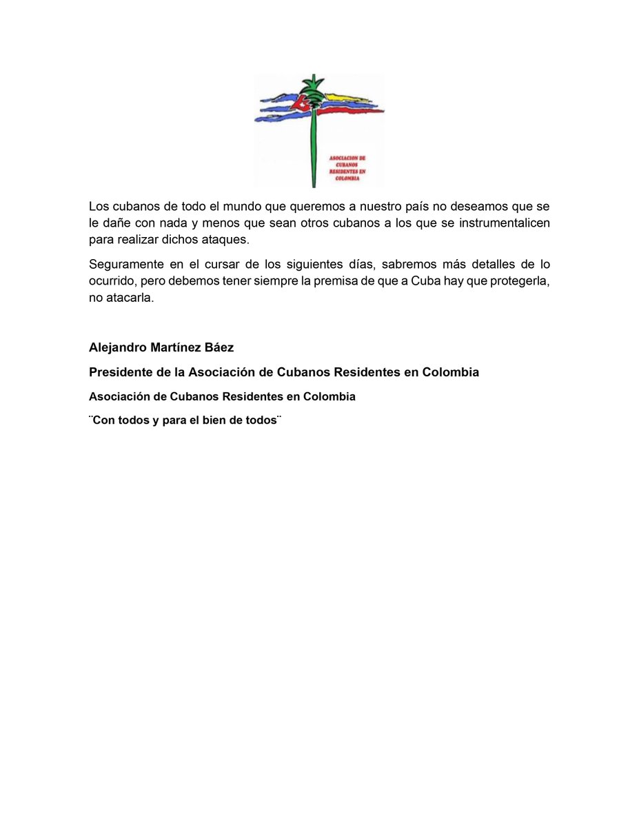 Consulado de la República de Cuba en Colombia tweet media