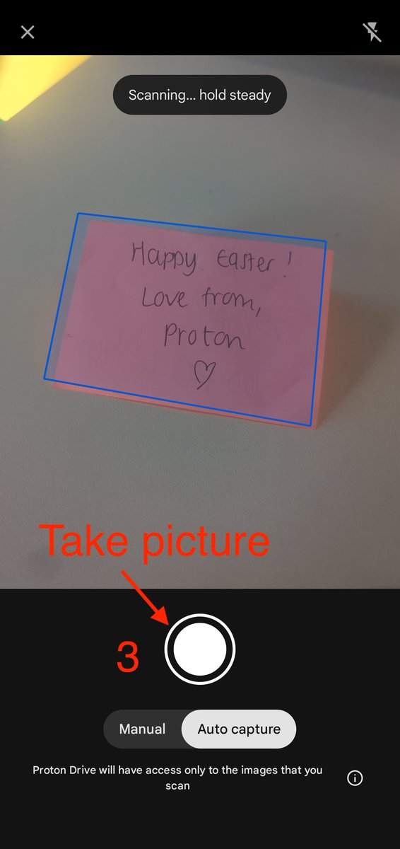 📄 Scan, save, and secure your documents on Android.

We’re progressively rolling out paper document scanning in Drive for Android. Files are saved as PDFs, encrypted on your device, and securely stored in Drive, ready to access or share.

Now available for Android and iOS!

1/2