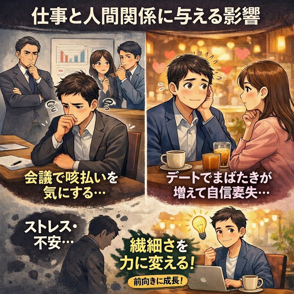 Empty_Box_C's tweet photo. 大人男子の日常に与える影響：仕事と人間関係

チック症が大人になると、子供の頃より目立たなくなる人もいますが、残る場合は職場やプライベートに影を落とすことがあります。例えば、会議で咳払いが止まらず「集中力が散漫に見える」と誤解されたり、デートでまばたきが増えて自信を失ったり。私の経験では、30代のビジネスパーソンが「上司に変な目で見られるのがストレス」と相談に来ることが多いです。データ的には、大人のチック症患者の約半数が社会的・職業的な影響を受けているという報告もあります   。でも、ポジティブに捉えれば、これは「繊細さの証」でもあるんです。私のクライアントさんで、クリエイティブ職の男性が「チックをきっかけにストレス管理を学んで、仕事のパフォーマンスが上がった」と振り返ってくれました。あなたも、そんな転機にできるかも知れません。
#チック #カウンセリング #会社 #人間関係