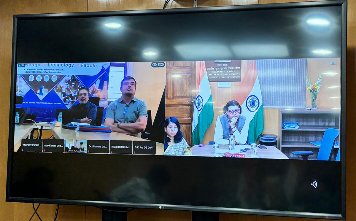DARPG_GoI's tweet photo. DARPG convened a virtual meeting with Ministries/Departments, wherein @cgg_hyd presented the conceptual and operational framework of the Grievance Redressal Assessment & Index (#GRAI), along with a detailed deliberation on its computation methodology. 

During the deliberations, Ministries/Departments raised certain operational and methodological concerns regarding the calculation of #GRAI scores, particularly with reference to monthly evaluation and rankings. The meeting provided a comprehensive platform to address these issues and further strengthen transparency, objectivity, and credibility in the grievance redressal assessment process.

#CPGRAMSUpdate #CitizenFirst #GrievanceRedressal #GoodGovernance