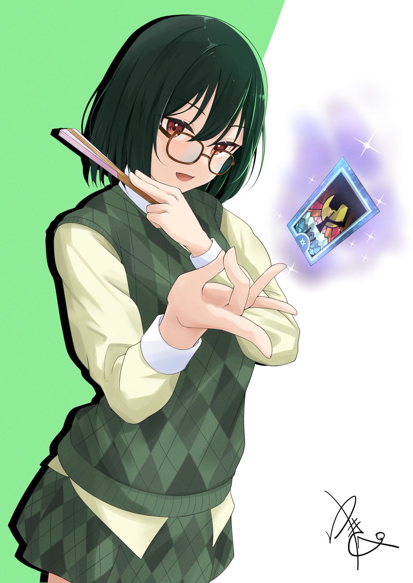 勝手なイメージで描いちゃったペルソナ風メガネ🔖
#虹ヶ咲