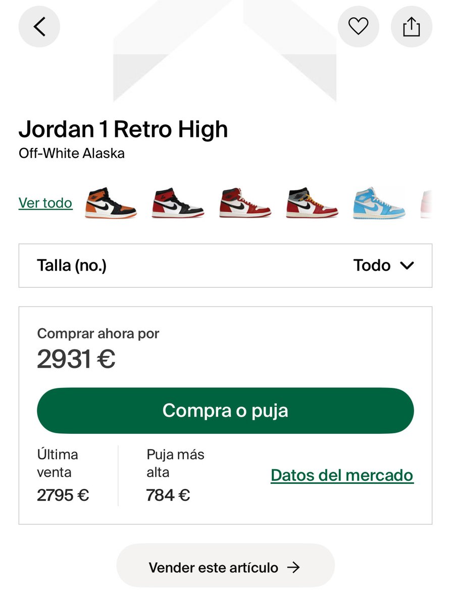🏀🔥 28 de marzo de 2026: 230$ que pueden convertirse en 1.000$ de beneficio 🔥🏀

Se acerca uno de los lanzamientos más potentes del año: las Air Jordan 1 High Off White “Alaska”, una pieza inspirada en el prototipo asociado al legado creativo de Virgil Abloh.

No hablamos de un