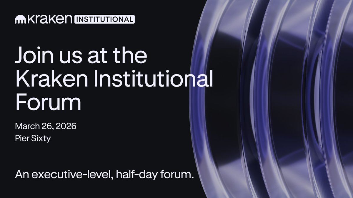 On March 26, Kraken Institutional will host a private, half-day executive-level forum in New York City.

The format is simple: one room, meaningful dialogue, and time to engage directly. 

📅 March 26
📍 Pier Sixty
🕙 12:00 - 5:00 PM

Request to attend: luma.com/kraken-institu…