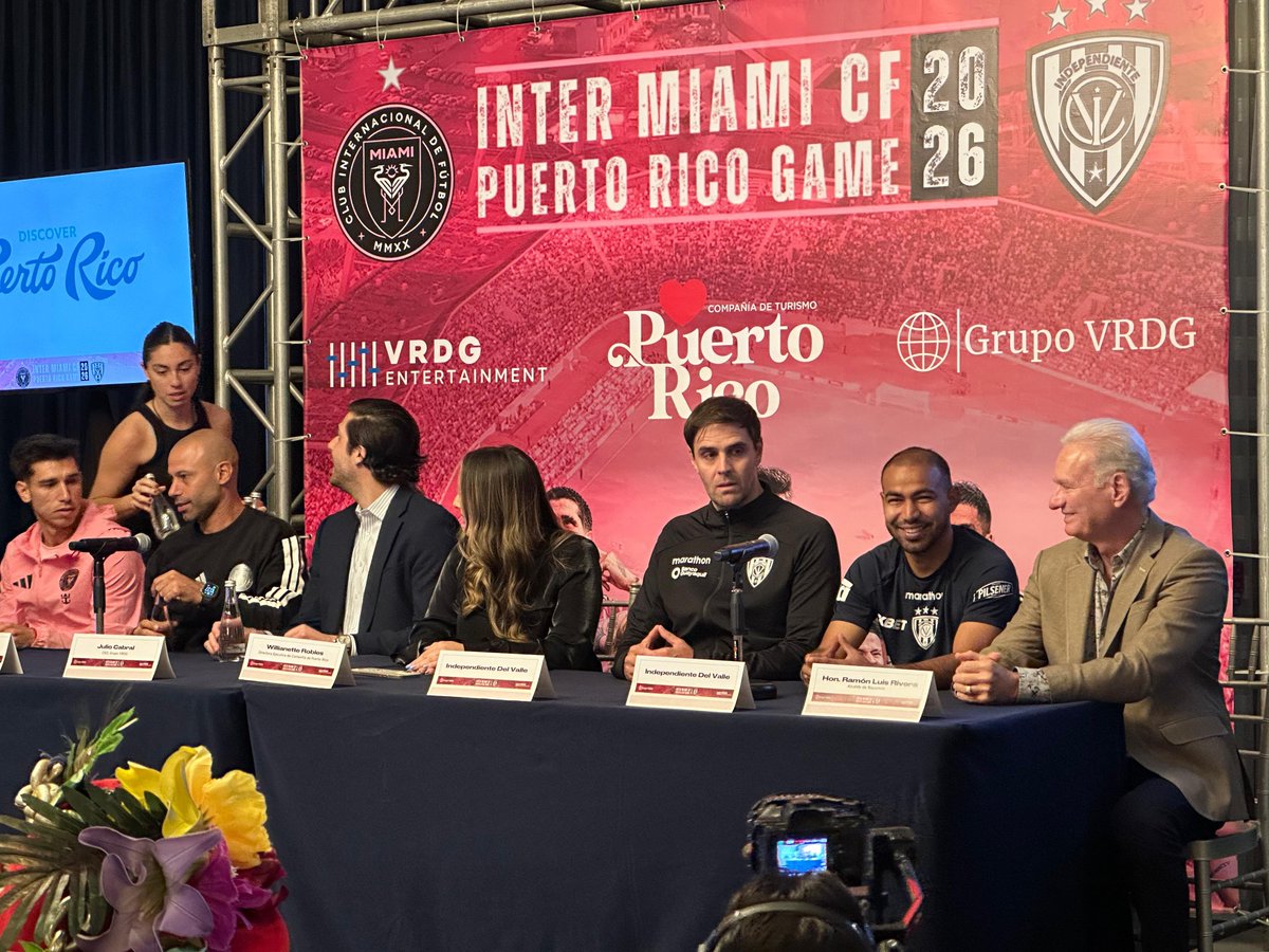 Participamos de la rueda de prensa de presentación del partido de esta noche en Puerto Rico 🇵🇷 🆚 <a href="/InterMiamiCF/">Inter Miami CF</a> 

#somosidv #somoselvalle #unclubdiferente