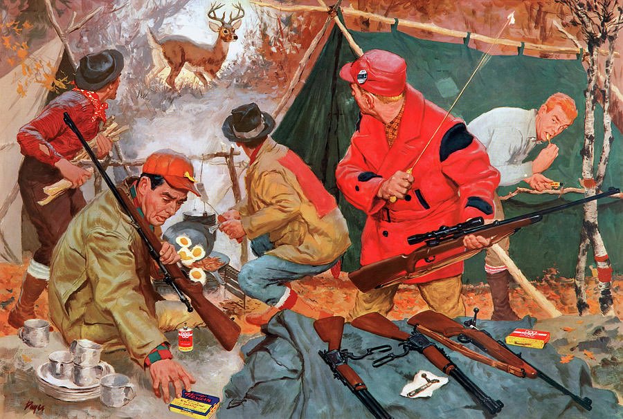 Deer Camp Surprise - J Dwyer, 1954