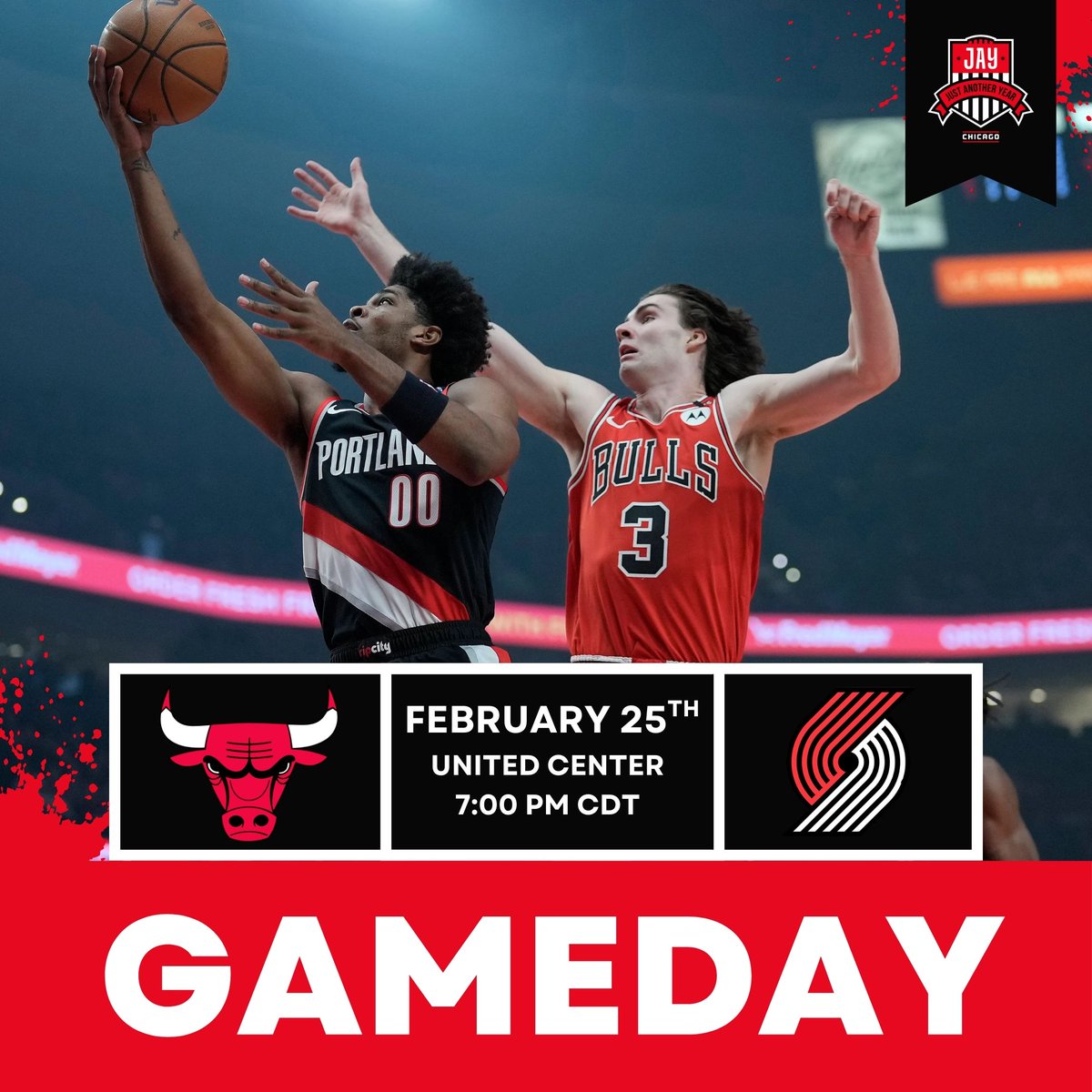 JAYChi_Bulls's tweet image. GAMEDAY the #Bulls (24-35) host the #Blazers (28-31) at the UC

Who are you most excited to watch tonight?