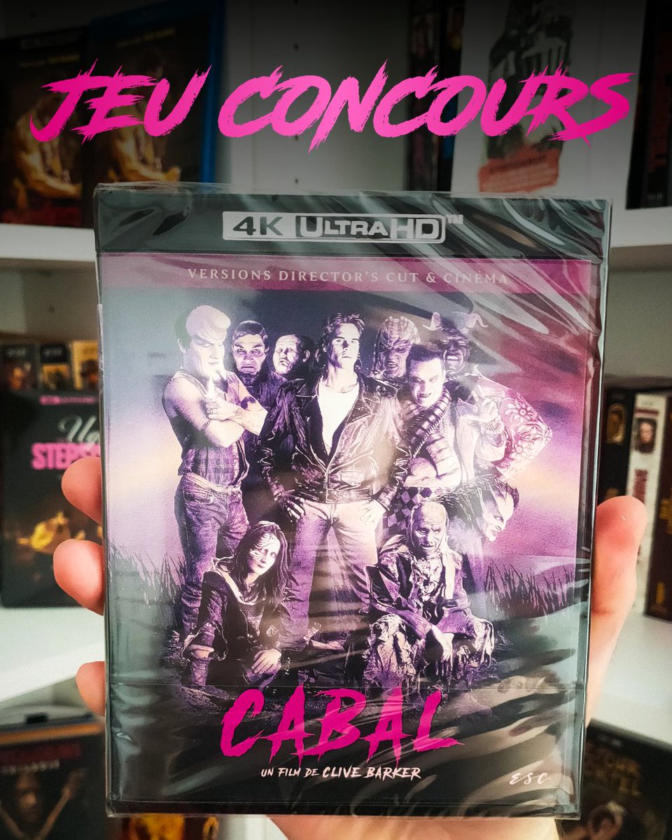 O vous fait gagner 1 exemplaire de CABAL en 4K UHD !

Pour participer :

❤️ Likez+ RT ce post 
🚨 Abonnez vous à <a href="/ESC_Films_/">ESC Films</a> 

🍿 identifier la personne avec qui vous allez regarder le film !

#CONCOURS #JEUCONCOURS #CABAL

📆 Tirage au sort le 5 Mars !
Bonne chance !