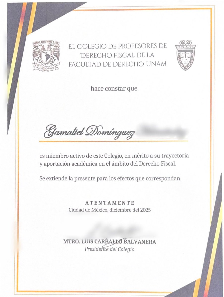 Un verdadero honor haber sido invitado al primer desayuno del Colegio de Profesores de Derecho Fiscal de la Facultad de Derecho de la UNAM. Agradezco profundamente a la Directora de la Facultad, a la Directora del Seminario de Derecho Fiscal y al Presidente del Colegio de