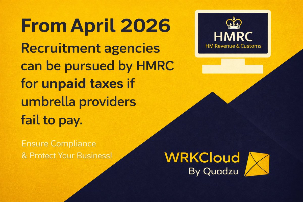 Quadzu's tweet photo. Recruitment agencies: April 2026 changes are closer than you think.

WRKCloud by Quadzu gives agencies a secure, centralised platform to manage workforce data, compliance documentation, reporting, and risk oversight, all in one place.

https://t.co/5ioMogEOHt https://t.co/jt3TH0fqzB