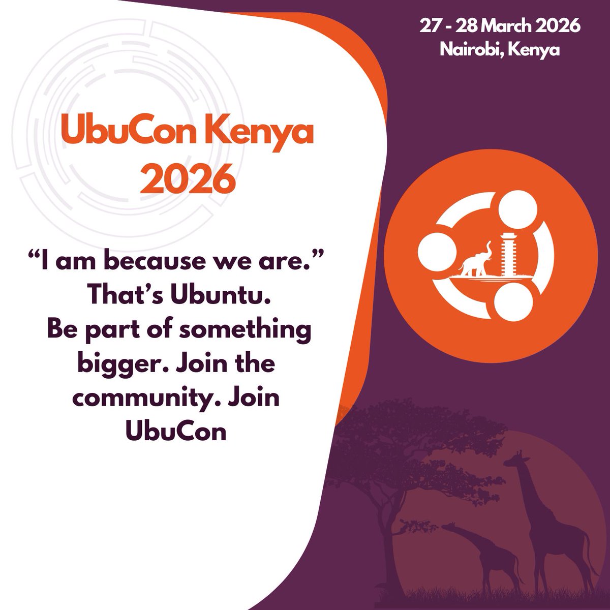 UbuconKenya's tweet image. Heey! Ever wondered why ubuntu has multiple letter u? It is because we cannot do it without you. 
Join us in making the first @UbuConKenya a success!

#community #ubuntu