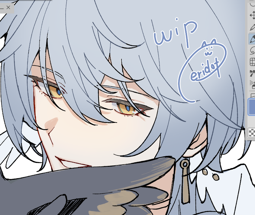 愉悦っぽいお兄様描いてる