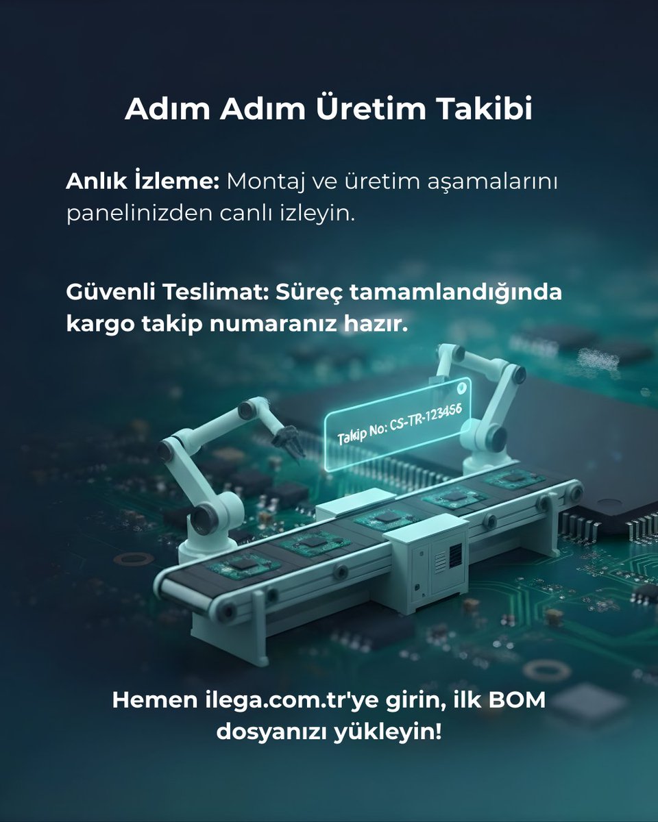 ilega_comtr's tweet photo. Elektronik üretimde hız, şeffaflık ve düşük maliyet bir arada!
1️⃣ BOM dosyanı yükle, anında teklif al. 
2️⃣ Torba sistemiyle maliyetlerini düşür. 
3️⃣ Üretim aşamalarını canlı takip et.
Hızlı, dijital ve tamamen şeffaf. Elektronik üretimin en kısa yolu
#PCBA #Mühendislik #PCBDesign https://t.co/FjooBR60PH