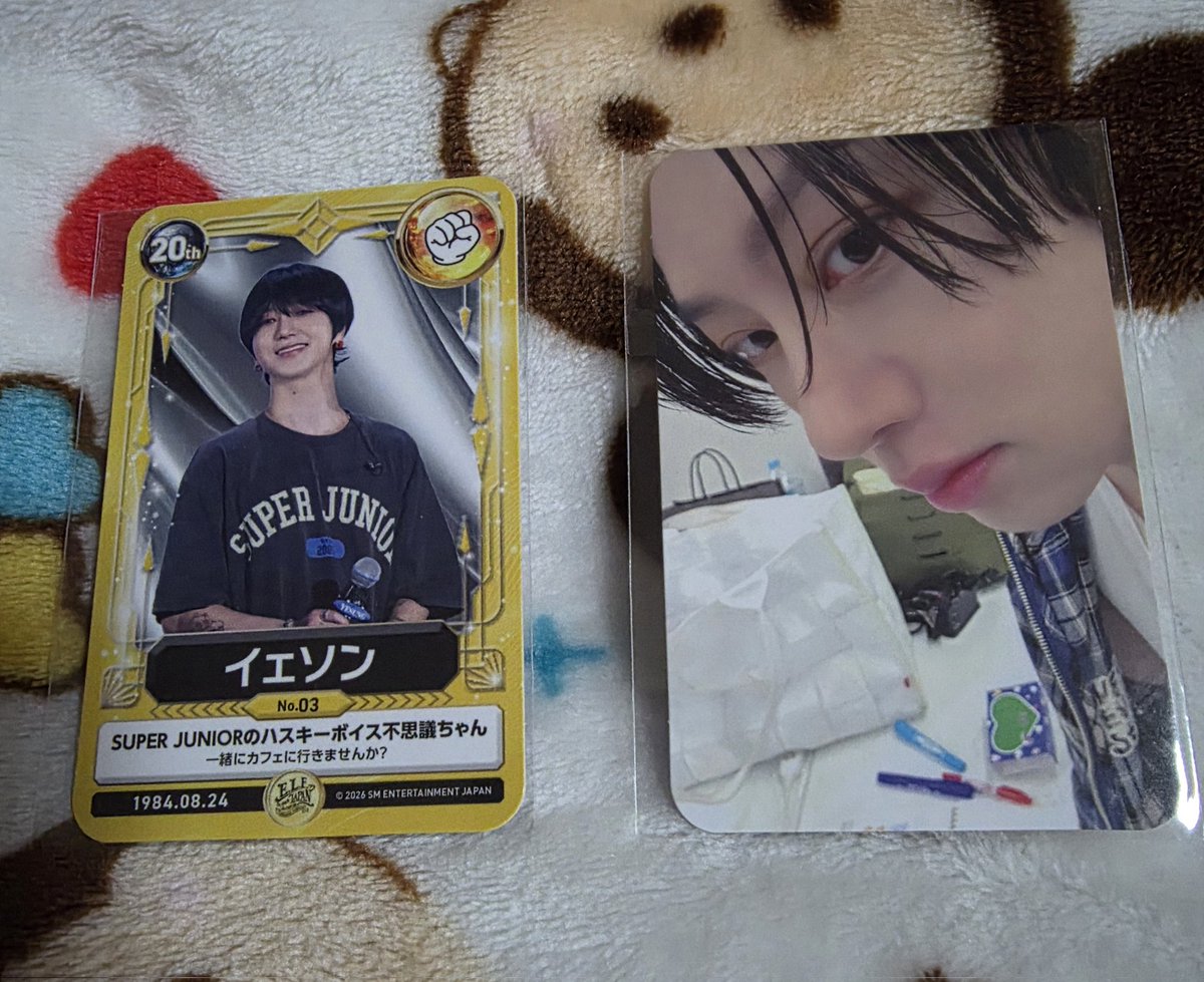 superjunior ELF JAPAN 特典トレカ <譲>イェソン、ヒチョル <求>ヒョク
