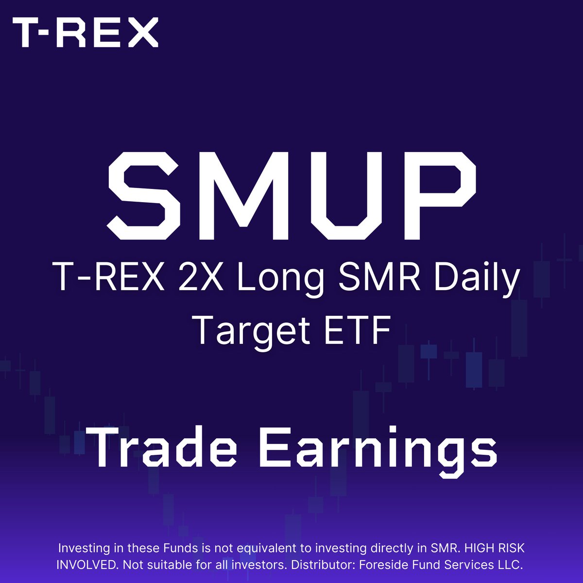 REXShares's tweet photo. $SMR reports earnings this afternoon:

Q4 Adjusted EPS: $-0.10 est.
Q4 Revenue: $7.17M est.

$SMUP offers 2X daily long exposure to $SMR, from the T-REX Target ETF lineup.

Fund details:
https://t.co/IUqyNLINC5 https://t.co/ompEmSPGMH