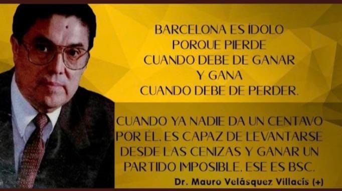 Unas frases muy valederas del Abogado Mauro Velasquez Villacis (+) uno de los mejores Comentaristas Deportivos que ha tenido la prensa ecuatoriana
