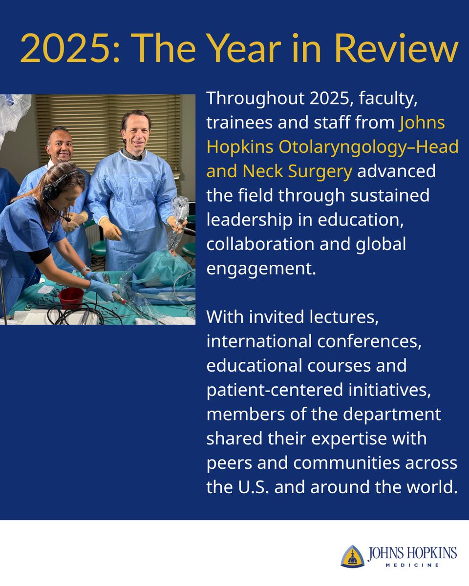 Johns Hopkins OHNS tweet media