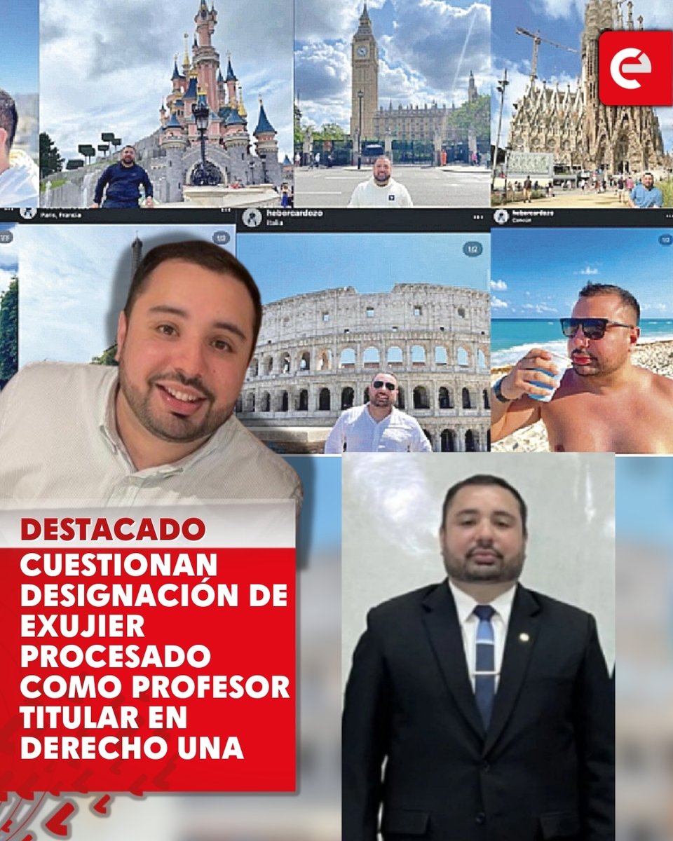 📚 Cuestionan designación de exujier procesado como profesor titular en Derecho UNA

La Coordinadora de Víctimas de la “mafia de los pagarés” pidió la suspensión y una auditoría tras la designación de Heber Cardozo como docente de Derecho Político en la Facultad de Derecho de la