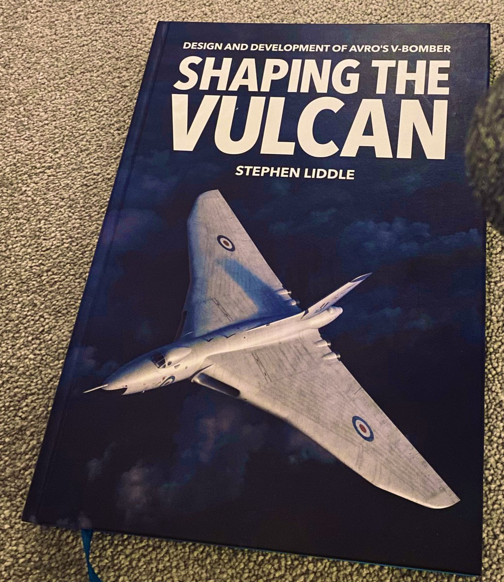 AeroPaleo's tweet photo. I will shortly have a very limited tranche of copies of Shaping the Vulcan, available directly from me at RRP (£35)+your favourite delivery method. Of course, these can be signed/dedicated exactly as you wish. I remain humbled by the response to my indulgence. DM or reply below. https://t.co/Kfof4tCKu3