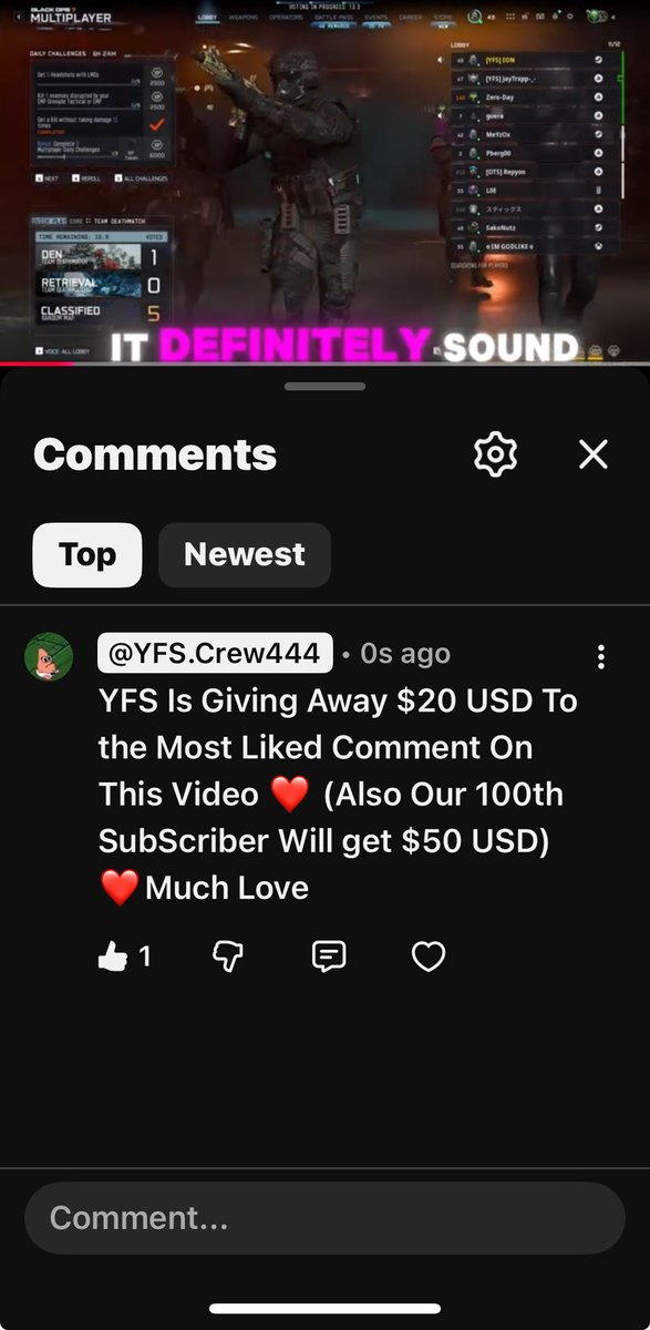 YFS_Crew's tweet photo. NOT A SCAM ! we are doing giveaways soon as well but this is the main one for now , check it out! 
Cant find the YT? https://t.co/9F9hnFvXFl https://t.co/FouIyjZeXT