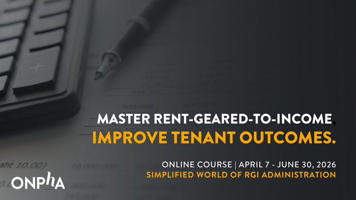 Ontario Non-Profit Housing Association (ONPHA) tweet media