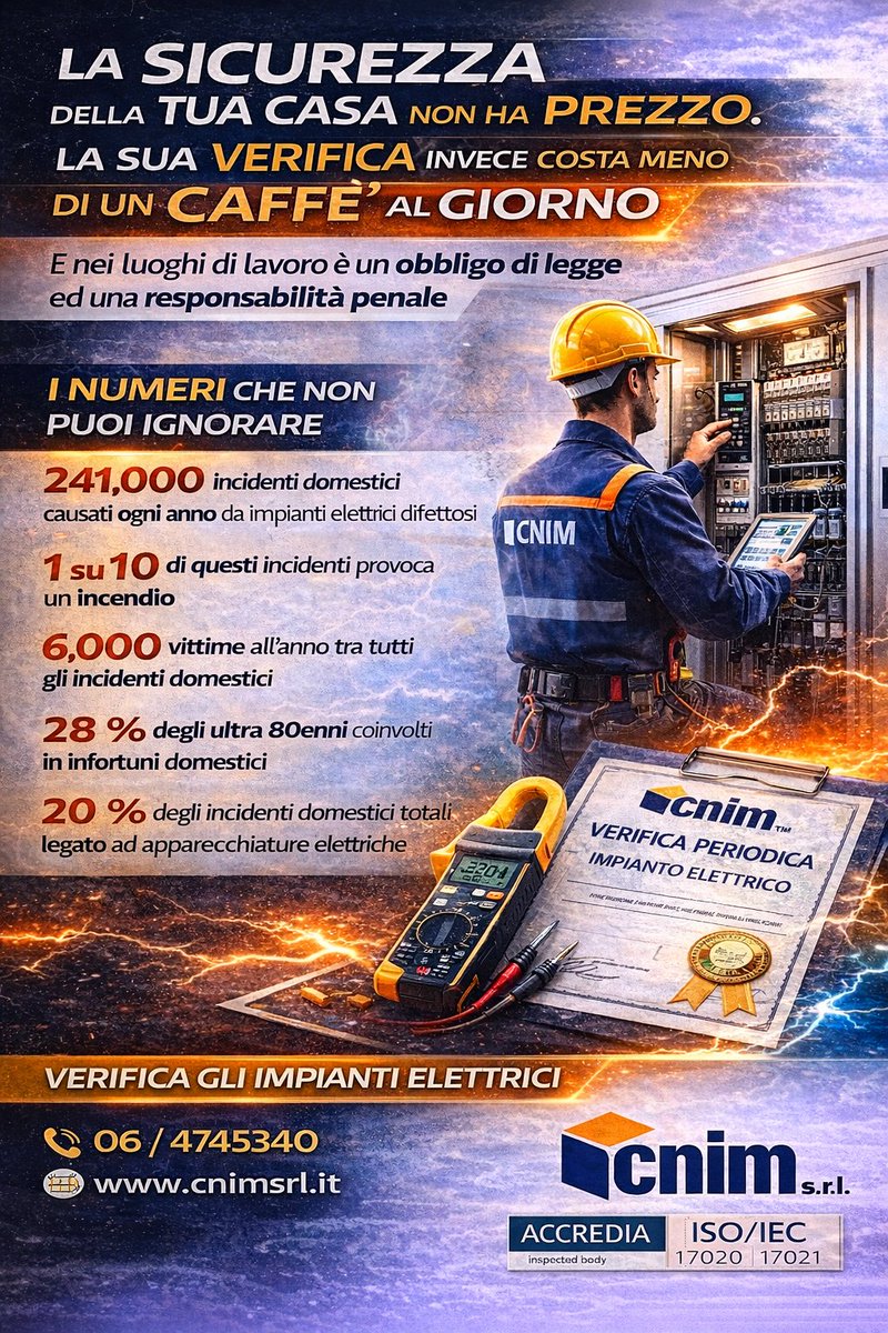 cnimanutenzione's tweet photo. LA SICUREZZA DELLA TUA CASA NON HA PREZZO. LA SUA VERIFICA INVECE COSTA MENO DI UN CAFFE' AL GIORNO

https://t.co/HvE5oeEWLB https://t.co/8yywZWmRBB