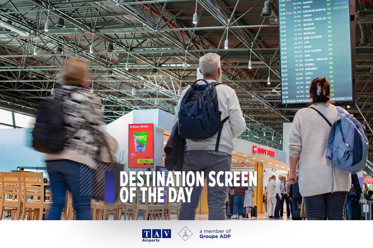 skopjeairport's tweet photo. ๐ซ Eyes on the screen, heart in the clouds.
๐ฅ๏ธ The destination screen reveals paths to new adventures.
Which city is calling your name? ๐โจ
๐น๐ท ๐ฉ๐ช ๐ญ๐ท ๐ธ๐ฐ ๐จ๐ญ ๐ฆ๐น ๐ต๐ฑ ๐ท๐ธ
#DestinationScreenOfTheDay #WanderlustInTransit #SkopjeAirport #OhridAirport #NextStopAdventure #GateDreams https://t.co/PVuyQABJnK