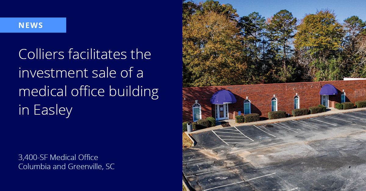 John Folsom, Matthew Pollard and Macy Scoggins represented Radar Doctors LLC in the sale of 832 Powdersville Road in Easley to Chass Holdings LLC. The assignment required strategic outreach to investors experienced with medical office risk. Read more: hubs.ly/Q044QlwM0