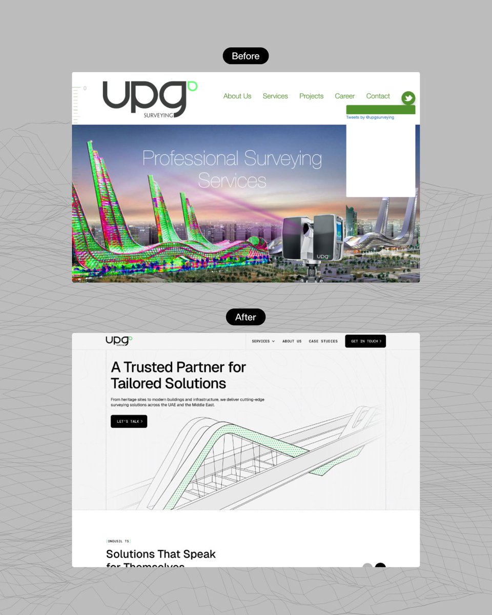 devolfs's tweet photo. UPG has supported some of the most important projects across the UAE.

Their website didn't match that level of work.

So we rebuilt it. https://t.co/q8fL0xThAY
