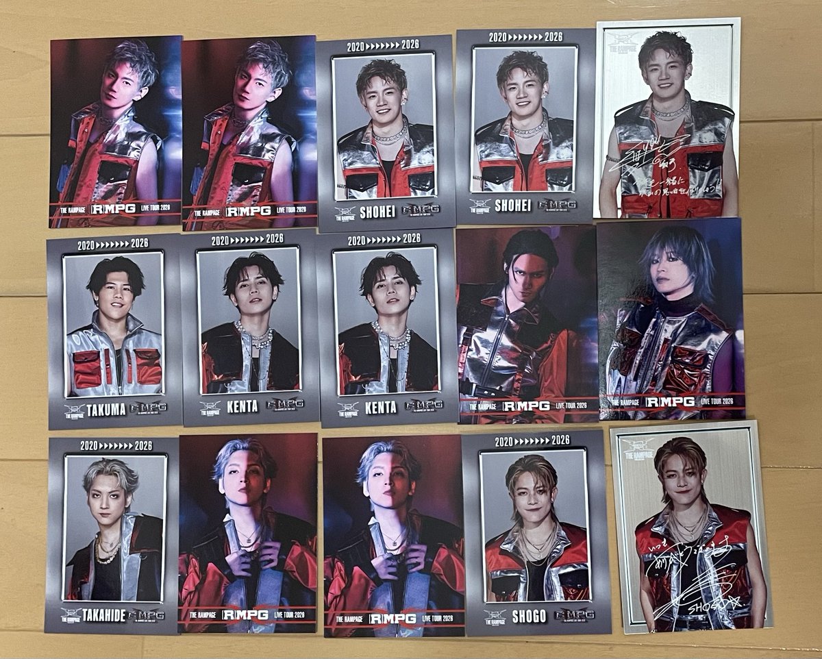 THE RAMPAGE LIVE TOUR 2026 (R)MPG ランペ フォトカード フォトカ
