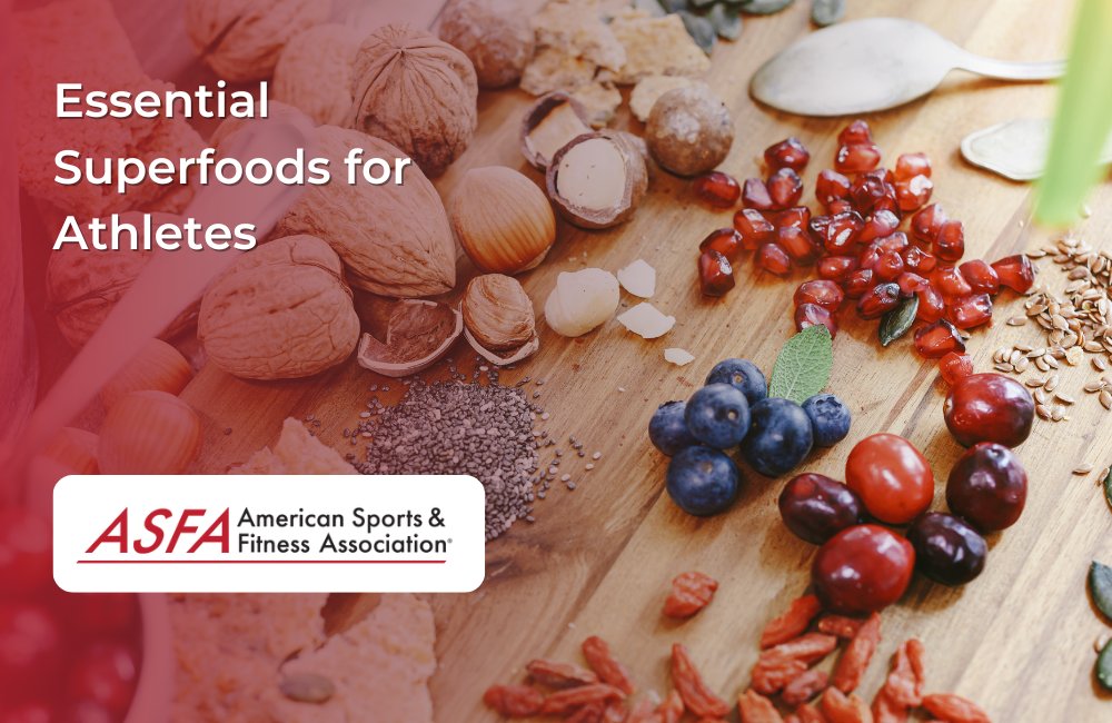 ASFAFitness's tweet photo. Essential Superfoods for Athletes - https://t.co/QceEscWyrT
#ASFA
#ASFACertified
#SportsNutritionCertification
#FitnessTraining https://t.co/FiC1KZZyUh