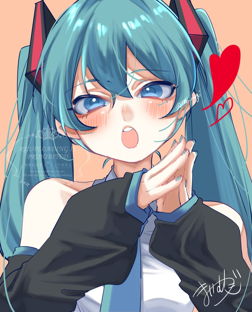 初音ミク 「あれ欲しいな～?」|まいむぎのイラスト