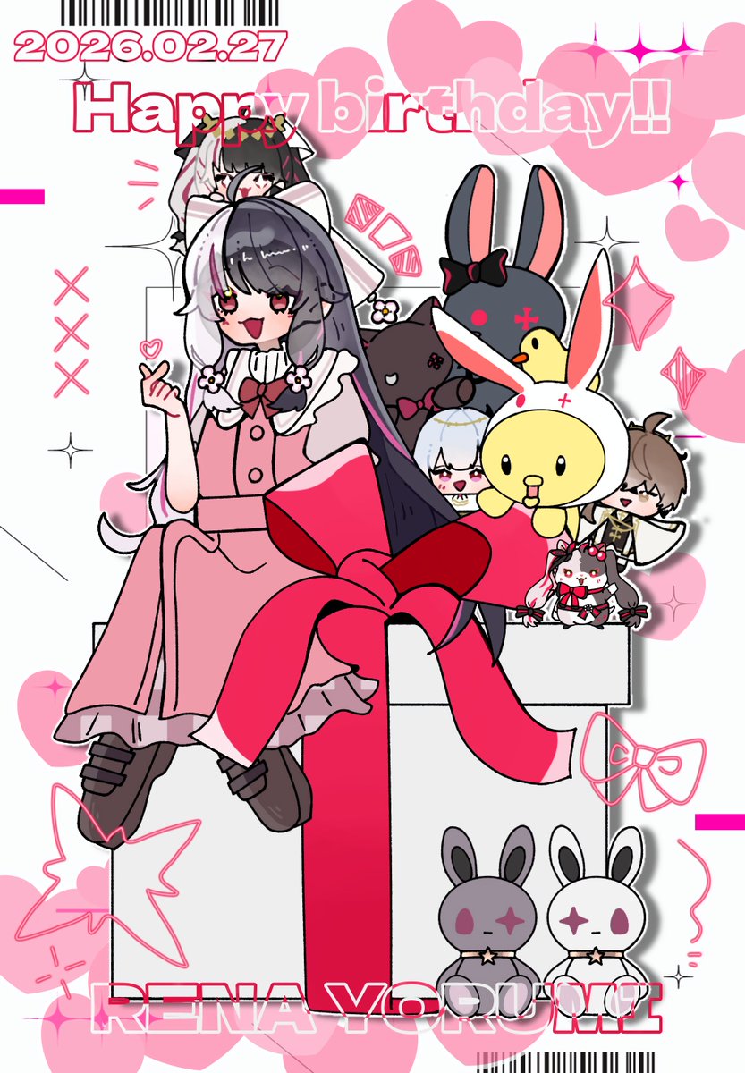 🎂🩷𝐇𝐚𝐩𝐩𝐲 𝐛𝐢𝐫𝐭𝐡𝐝𝐚𝐲🥳🎊 #夜見れな生誕祭2026 #れなの鳥