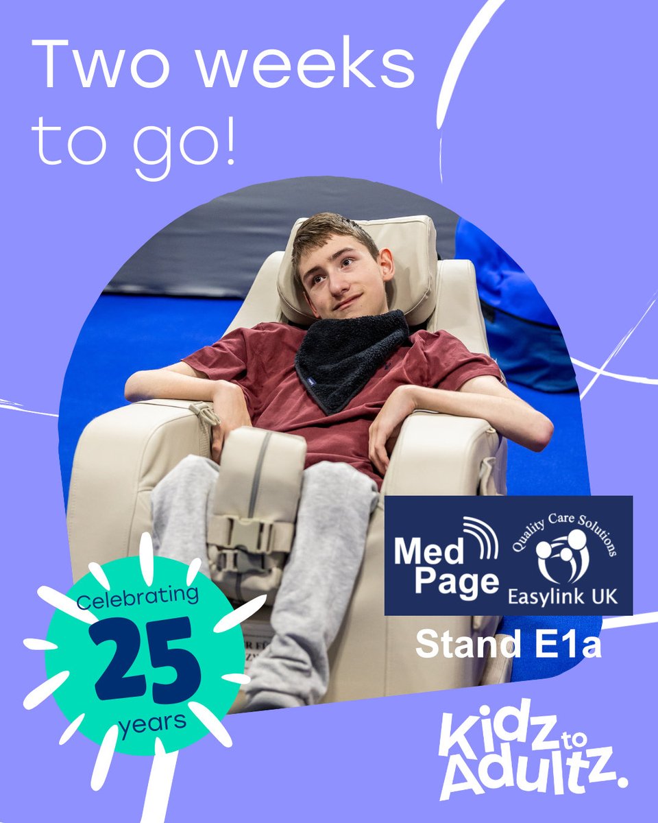 MedPageltd's tweet photo. We’re exhibiting at KidzToAdultz in the Middle!
Join us on 12 March Stand E1a to explore our #tech designed for safer, more independent living.
#KidzToAdultz #AssistiveTech #CareEquipment #FallPrevention #InclusiveDesign #CareSolutions #DailyLivingAids #epilepsy #SEN https://t.co/csgh6cbCd6