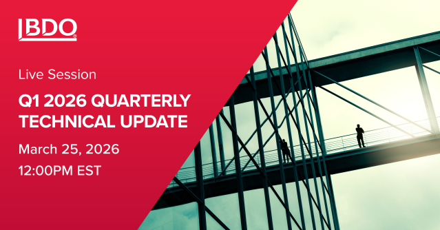 jblanchNR's tweet photo. .@BDO_USA's Quarterly Technical Update webcast series covers Q1 2025 guidance on recent and proposed accounting and financial reporting guidance issued by the FASB, EITF, and PCC. Learn what these could mean for your organization: https://t.co/aVaKp0eXx5 https://t.co/6NXlsF4vxU