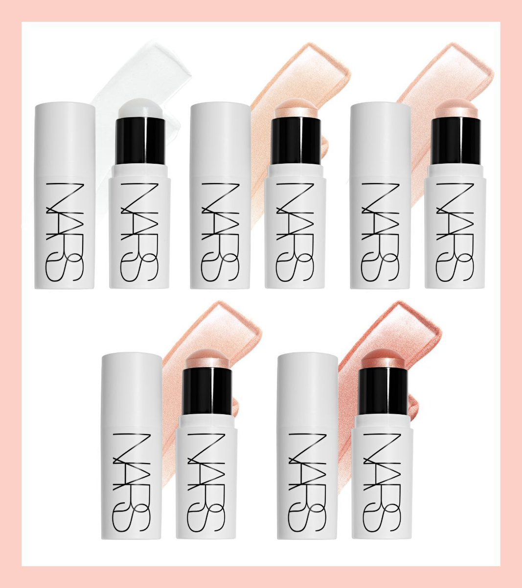 iVoCE's tweet image. #NARS “リフ粉”ハイライトスティック＆ハイライターチークが新登場❤️‍🔥
スティックはみずみずしいグロウな質感でガラスのような光沢感をオン。ハイライターブラッシュは血色感とツヤ感を頬に宿します。4/24・5/22発売！