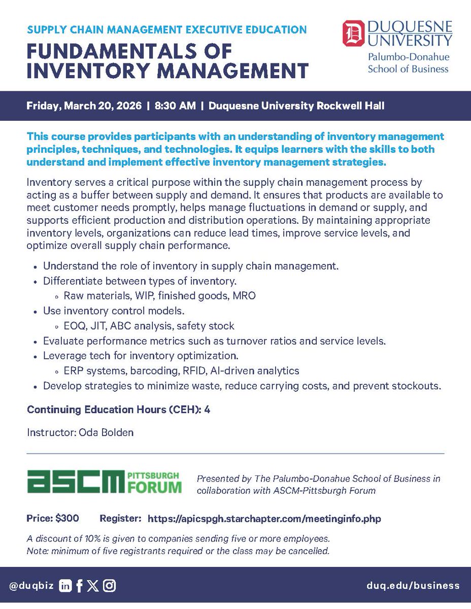 Duquesne University SBDC tweet media