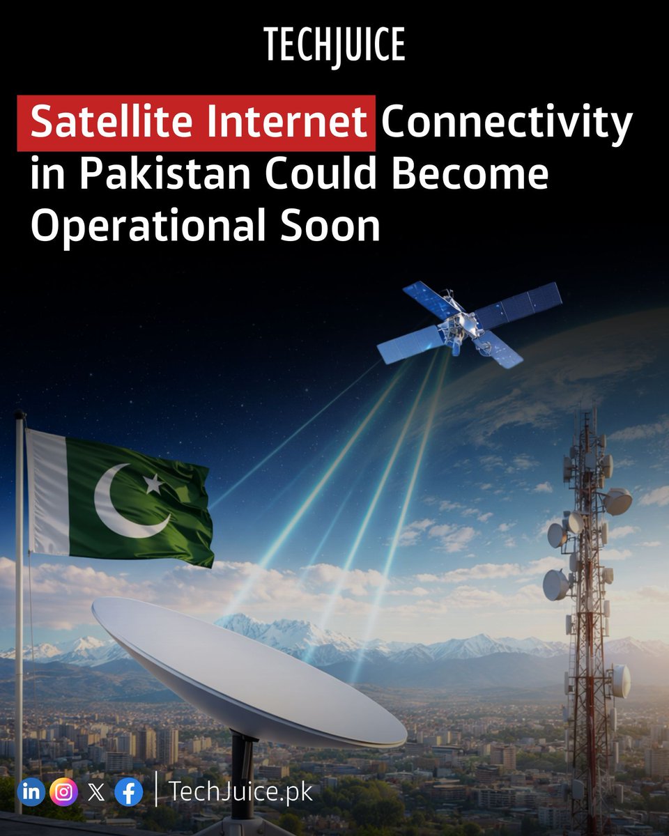 TechJuicePk's tweet image. Pakistan is moving closer to opening its satellite internet market as PTA finalizes a key licensing framework. Draft rules for Fixed Satellite Services have been completed following extensive consultations with industry stakeholders.

#techjuice #satelliteinternet #connectivity