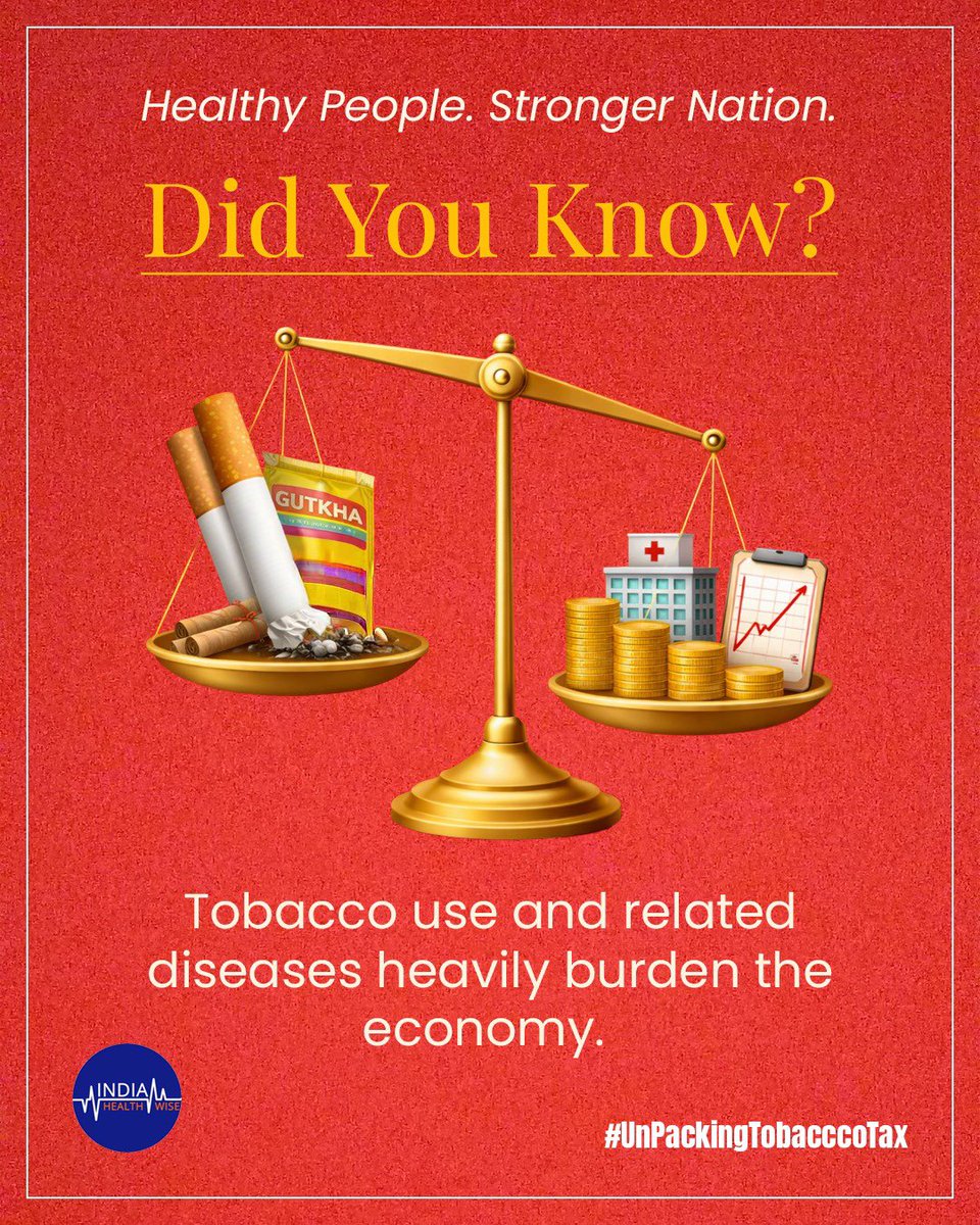Tobacco use and related diseases result in substantial healthcare costs and productivity losses that weigh heavily on the economy.

Tobacco taxation is a powerful tool to reduce consumption and generate revenue. A win-win for health and economy.

Healthy People. Stronger Nation.