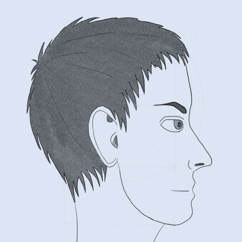 SweetGab_'s tweet photo. Okay, now a side view of the face with all its features. #art #artmoots #digitalart #drawing #learntodrawin30days https://t.co/VLvsHHzMCE