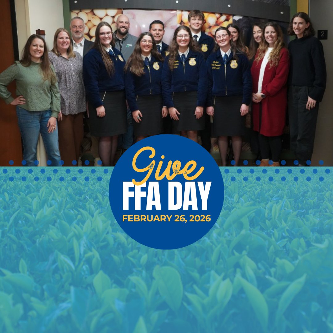 INCornFarmers's tweet photo. Proud partner of @IndianaFFA and @NationalFFA. It’s #GiveFFADay, 24 hours for investing in the next generation of ag leaders during National FFA Week. Donate here: https://t.co/254hxEjseK #NationalFFAWeek #FFA https://t.co/LizVyttIpY
