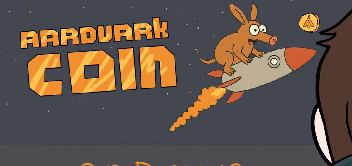 THEY JUST POSTED AARDVARK COIN ON THE VIDEO